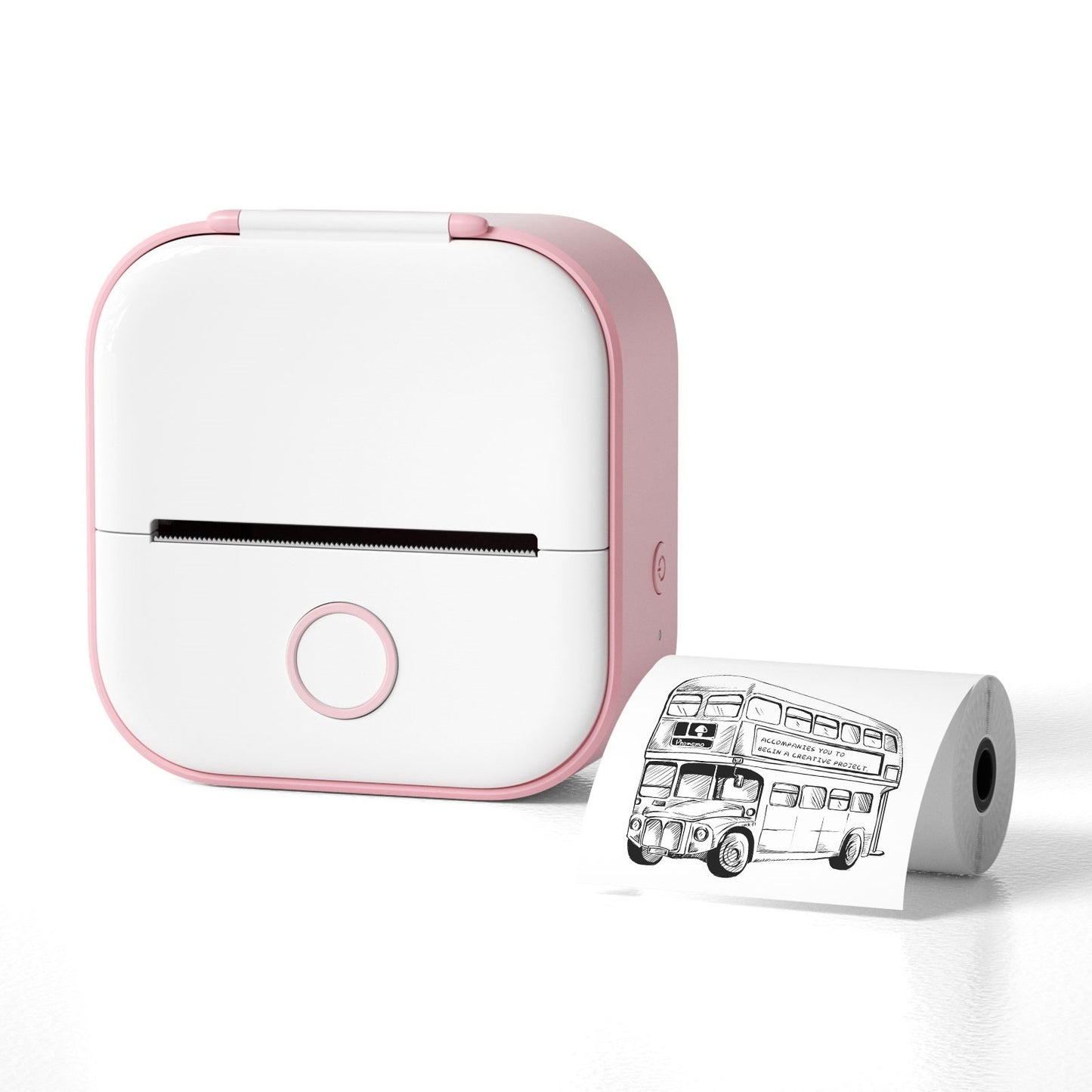 Mini Thermal Printer Bluetooth - Pocket Printer + 3/6/9 Rolls Included - 50% OFF Today!