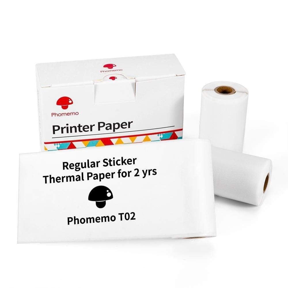 Mini Thermal Printer Bluetooth - Pocket Printer + 3/6/9 Rolls Included - 50% OFF Today!