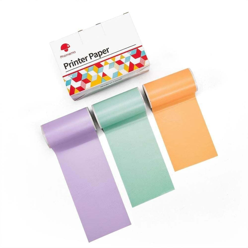 Mini Thermal Printer Bluetooth - Pocket Printer + 3/6/9 Rolls Included - 50% OFF Today!